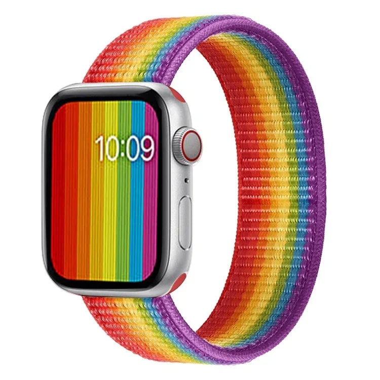 Nylon-Ersatzarmband mit einfacher Schlaufe, Größe: S 135 mm für Apple Watch Series 6 &amp; SE &amp; 5 &amp; 4 40 mm / 3 &amp; 2 &amp; 1 38 mm, S 135 mm 40 mm / 38 mm