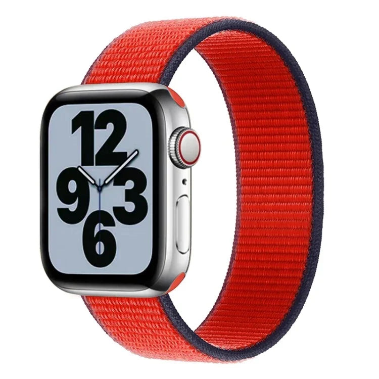 Nylon-Ersatzarmband mit einfacher Schlaufe, Größe: S 135 mm für Apple Watch Series 6 &amp; SE &amp; 5 &amp; 4 40 mm / 3 &amp; 2 &amp; 1 38 mm, S 135 mm 40 mm / 38 mm