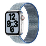 Nylon-Ersatzarmband mit einfacher Schlaufe, Größe: M 155 mm für Apple Watch Series 6 &amp; SE &amp; 5 &amp; 4 44 mm / 3 &amp; 2 &amp; 1 42 mm, M 155 mm 44 mm / 42 mm