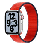 Nylon-Ersatzarmband mit einfacher Schlaufe, Größe: M 155 mm für Apple Watch Series 6 &amp; SE &amp; 5 &amp; 4 44 mm / 3 &amp; 2 &amp; 1 42 mm, M 155 mm 44 mm / 42 mm