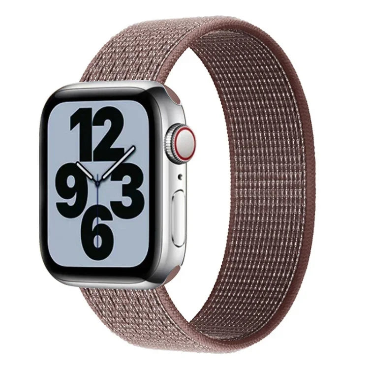 Nylon-Ersatzarmband mit einfacher Schlaufe, Größe: M 155 mm für Apple Watch Series 6 &amp; SE &amp; 5 &amp; 4 44 mm / 3 &amp; 2 &amp; 1 42 mm, M 155 mm 44 mm / 42 mm