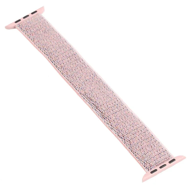 Nylon-Ersatzarmband mit einfacher Schlaufe, Größe: M 155 mm für Apple Watch Series 6 &amp; SE &amp; 5 &amp; 4 44 mm / 3 &amp; 2 &amp; 1 42 mm, M 155 mm 44 mm / 42 mm
