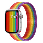 Nylon-Ersatzarmband mit einfacher Schlaufe, Größe: L 165 mm für Apple Watch Series 6 &amp; SE &amp; 5 &amp; 4 44 mm / 3 &amp; 2 &amp; 1 42 mm, L 165 mm 44 mm / 42 mm