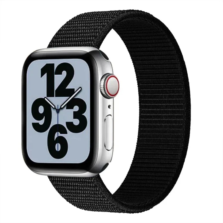 Nylon-Ersatzarmband mit einfacher Schlaufe, Größe: L 165 mm für Apple Watch Series 6 &amp; SE &amp; 5 &amp; 4 44 mm / 3 &amp; 2 &amp; 1 42 mm, L 165 mm 44 mm / 42 mm