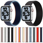 Nylon-Ersatzarmband mit einfacher Schlaufe, Größe: L 165 mm für Apple Watch Series 6 &amp; SE &amp; 5 &amp; 4 44 mm / 3 &amp; 2 &amp; 1 42 mm, L 165 mm 44 mm / 42 mm