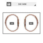 SKMEI 9198 Schlichte Quarzuhr mit römischen Ziffern und Metallarmband für Paare