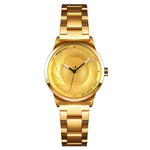 SKMEI 9210 Damen Business-Uhr, schlichte 3D-Zifferblatt- Quarzuhr, für Damen