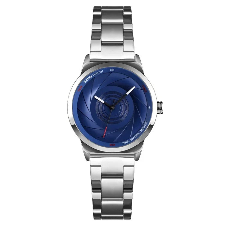 SKMEI 9210 Damen Business-Uhr, schlichte 3D-Zifferblatt- Quarzuhr, für Damen