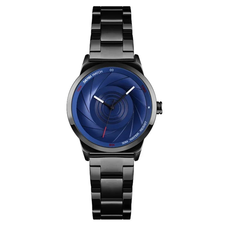 SKMEI 9210 Damen Business-Uhr, schlichte 3D-Zifferblatt- Quarzuhr, für Damen