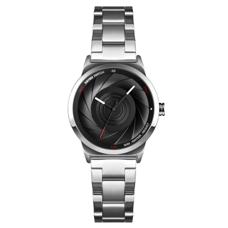 SKMEI 9210 Damen Business-Uhr, schlichte 3D-Zifferblatt- Quarzuhr, für Damen