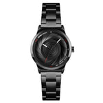 SKMEI 9210 Damen Business-Uhr, schlichte 3D-Zifferblatt- Quarzuhr, für Damen