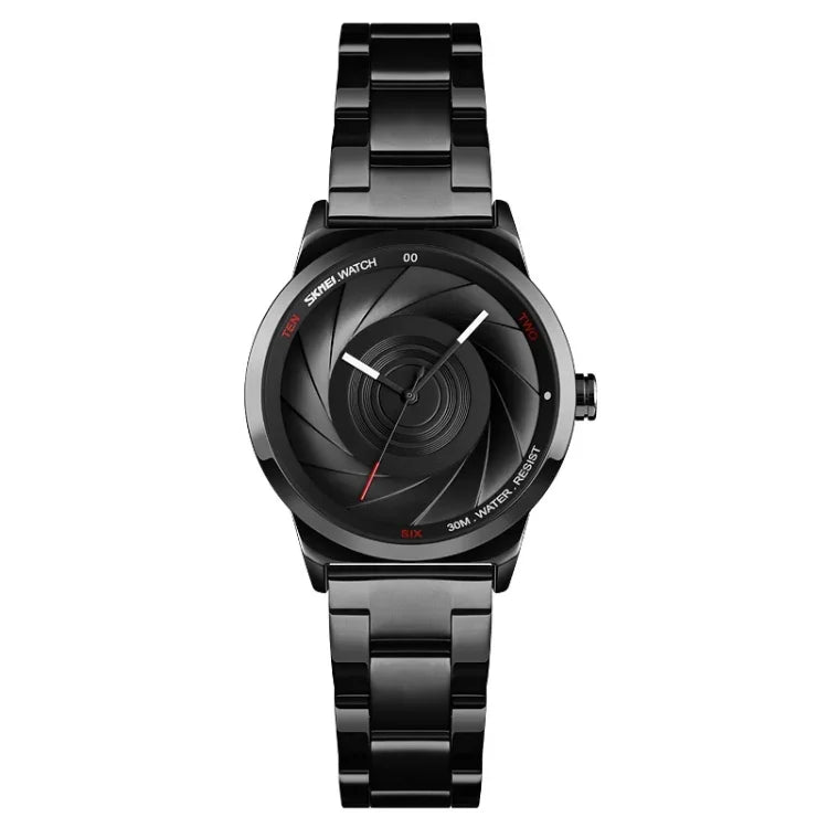 SKMEI 9210 Damen Business-Uhr, schlichte 3D-Zifferblatt- Quarzuhr, für Damen
