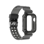 Integriertes Ersatzarmband aus Silikon für Apple Watch Series, 7 41mm / 6 & SE & 5 & 4 40mm / 3 & 2 & 1 38mm, 7 45mm / 6 & SE & 5 & 4 44mm / 3 & 2 & 1 42mm
