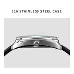 SKMEI Q029 Damen Quarzuhr mit Telefonnummern-Zifferblatt und Lederarmband