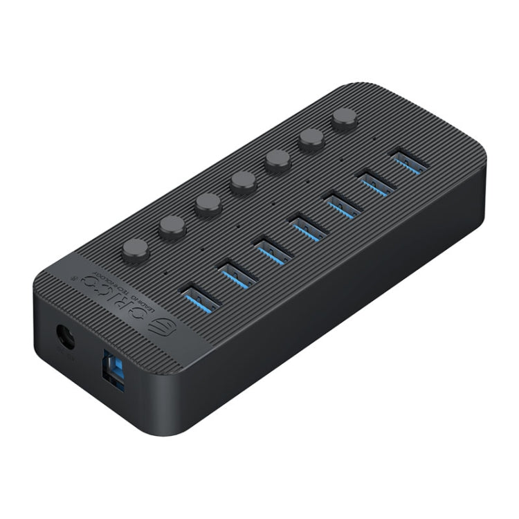 ORICO CT2U3-7AB-WH 7-in-1 Kunststoffstreifen Multi-Port USB-HUB mit Einzelschaltern, CT2U3-7AB-BK UK-Stecker, CT2U3-7AB-WH UK-Stecker, CT2U3-7AB-BK EU-Stecker, CT2U3-7AB-WH EU-Stecker, CT2U3-7AB-BK AU-Stecker, CT2U3-7AB-WH AU-Stecker