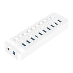 ORICO CT2U3-10AB-WH 10-in-1 Kunststoffstreifen Multi-Port USB-HUB mit Einzelschaltern, CT2U3-10AB-BK AU-Stecker, CT2U3-10AB-WH AU-Stecker, CT2U3-10AB-BK UK-Stecker, CT2U3-10AB-WH UK-Stecker, CT2U3-10AB-BK EU-Stecker, CT2U3-10AB-WH EU-Stecker
