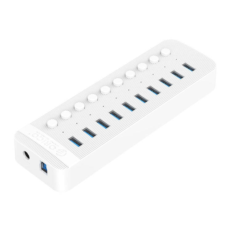 ORICO CT2U3-10AB-WH 10-in-1 Kunststoffstreifen Multi-Port USB-HUB mit Einzelschaltern, CT2U3-10AB-BK AU-Stecker, CT2U3-10AB-WH AU-Stecker, CT2U3-10AB-BK UK-Stecker, CT2U3-10AB-WH UK-Stecker, CT2U3-10AB-BK EU-Stecker, CT2U3-10AB-WH EU-Stecker