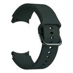Universelles, farbiges Silikon-Ersatzarmband mit Dornschließe für Samsung Galaxy Watch4 (40 mm), Samsung Galaxy Watch4 (44 mm), Samsung Galaxy Watch4 Classic (42 mm) und Samsung Galaxy Watch4 Classic (46 mm).