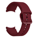 Universelles, farbiges Silikon-Ersatzarmband mit Dornschließe für Samsung Galaxy Watch4 (40 mm), Samsung Galaxy Watch4 (44 mm), Samsung Galaxy Watch4 Classic (42 mm) und Samsung Galaxy Watch4 Classic (46 mm).