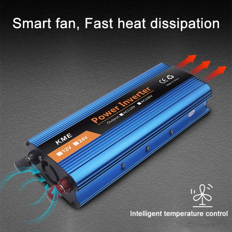 Carmaer 1200W Car Smart Multi-function Digital Display Inverter Household Power Converter, 12V to 220V 1200W, 24V to 220V 1200W, 48V to 220V 1200W