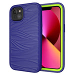 Wave Pattern 3 in 1 Silicone + PC Shockproof Protective Case, For iPhone 13 mini, For iPhone 13, For iPhone 13 Pro, For iPhone 13 Pro Max