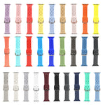 Silikon-Ersatzarmband für Apple Watch Series, 7 45mm / 6 & SE & 5 & 4 44mm / 3 & 2 & 1 42mm