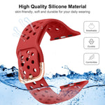 Silikon-Ersatzarmband für Apple Watch Series, 7 45mm / 6 & SE & 5 & 4 44mm / 3 & 2 & 1 42mm