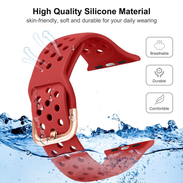 Silikon-Ersatzarmband für Apple Watch Series, 7 45mm / 6 & SE & 5 & 4 44mm / 3 & 2 & 1 42mm