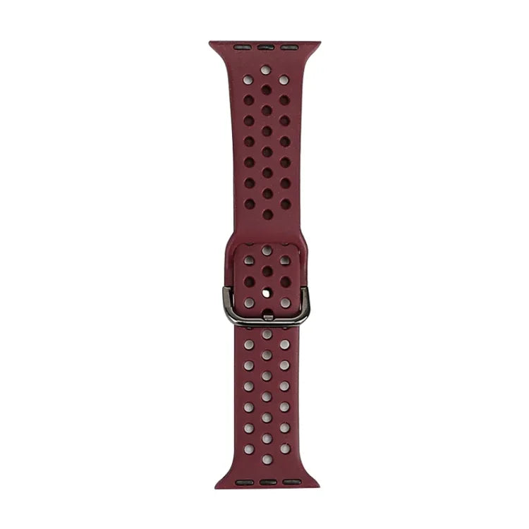 Silikon-Ersatzarmband für Apple Watch Series 7 (41 mm), 6, SE, 5, 4 (40 mm) und 3, 2, 1 (38 mm)
