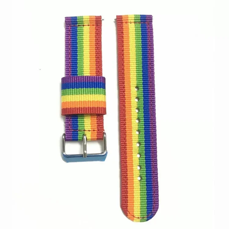 For Samsung Galaxy Watch4 40/44mm & Watch4 Classic 42/46mm Split Nylon Replacement Strap Watchband