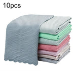 Non-Marking And Easy-To-Dry Fish Scale Rags Kitchen Cleaning Towels, Random Color Delivery, 5pcs, 10pcs, 20pcs