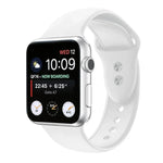 Doppelnagel Silikon Ersatzarmband Uhrenarmband für Apple Watch Series, 7 45mm / 6 & SE & 5 & 4 44mm / 3 & 2 & 1 42mm, 7 41mm / 6 & SE & 5 & 4 40mm / 3 & 2 & 1 38mm