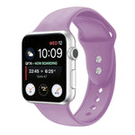 Doppelnagel Silikon Ersatzarmband Uhrenarmband für Apple Watch Series, 7 45mm / 6 & SE & 5 & 4 44mm / 3 & 2 & 1 42mm, 7 41mm / 6 & SE & 5 & 4 40mm / 3 & 2 & 1 38mm
