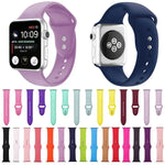 Doppelnagel Silikon Ersatzarmband Uhrenarmband für Apple Watch Series, 7 45mm / 6 & SE & 5 & 4 44mm / 3 & 2 & 1 42mm, 7 41mm / 6 & SE & 5 & 4 40mm / 3 & 2 & 1 38mm