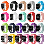 Doppelnagel Silikon Ersatzarmband Uhrenarmband für Apple Watch Series, 7 45mm / 6 & SE & 5 & 4 44mm / 3 & 2 & 1 42mm, 7 41mm / 6 & SE & 5 & 4 40mm / 3 & 2 & 1 38mm