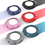 2 in 1 Rugged Anti-scratch Shockproof Carbon Fiber PC Protective Cover Case with Keychain Hook Loop, For AirTag