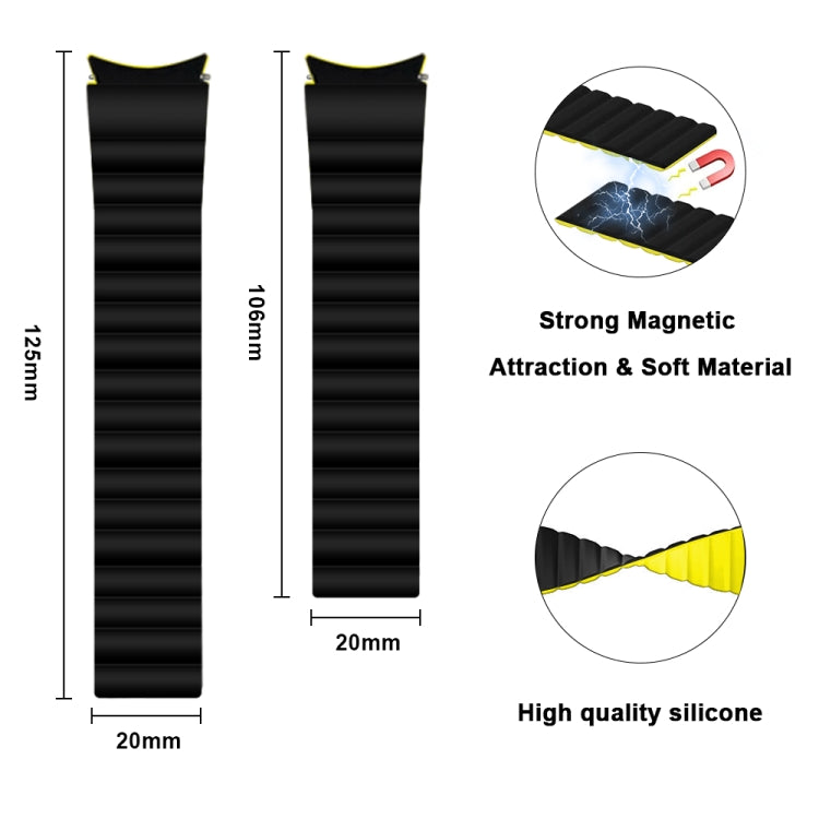 Silikon Magnet-Ersatzarmband für Samsung Galaxy Watch4 40mm / 44mm