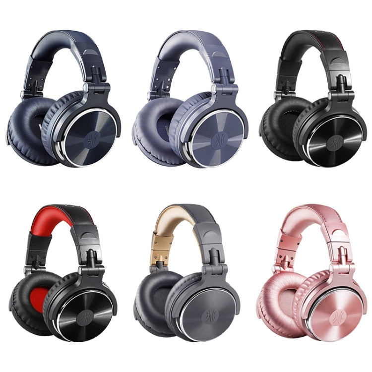 OneOdio Pro-10 Kopfhörer mit Geräuschunterdrückung und Mikrofon, Schwarz-Rot, Grau-Blau, Blau, Roségold