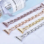 Diamantbesetztes Edelstahl-Ersatzarmband für Apple Watch Series 7 (41 mm), 6, SE, 5, 4 (40 mm), 3, 2, 1 (38 mm) und 7 (45 mm), 6, SE, 5, 4 (44 mm) sowie 3, 2, 1 (42 mm).