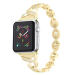 Diamantbesetztes Edelstahl-Ersatzarmband für Apple Watch Series 7 (41 mm), 6, SE, 5, 4 (40 mm), 3, 2, 1 (38 mm) und 7 (45 mm), 6, SE, 5, 4 (44 mm) sowie 3, 2, 1 (42 mm).