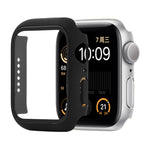 Stoßfeste PC+Hartglas-Schutzhülle mit Kartonverpackung für Apple Watch 44mm (Orange), für Apple Watch Series 6 / 5 / 4 / Watch SE 44mm, für Apple Watch Series 6 & SE & 5 & 4 44mm, für Apple Watch Series 3 & 2 & 1 42mm
