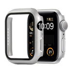 Stoßfeste PC+Hartglas-Schutzhülle mit Kartonverpackung für Apple Watch 44mm (Orange), für Apple Watch Series 6 / 5 / 4 / Watch SE 44mm, für Apple Watch Series 6 & SE & 5 & 4 44mm, für Apple Watch Series 3 & 2 & 1 42mm