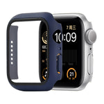 Stoßfeste PC+Hartglas-Schutzhülle mit Kartonverpackung für Apple Watch 44mm (Orange), für Apple Watch Series 6 / 5 / 4 / Watch SE 44mm, für Apple Watch Series 6 & SE & 5 & 4 44mm, für Apple Watch Series 3 & 2 & 1 42mm