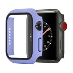 Stoßfeste PC+Hartglas-Schutzhülle mit Kartonverpackung für Apple Watch 44mm (Orange), für Apple Watch Series 6 / 5 / 4 / Watch SE 44mm, für Apple Watch Series 6 & SE & 5 & 4 44mm, für Apple Watch Series 3 & 2 & 1 42mm