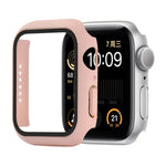 Stoßfeste Schutzhülle aus Polycarbonat und gehärtetem Glas mit Kartonverpackung für Apple Watch 44 mm (Orange), Apple Watch Series 6/5/4/Watch SE 40 mm, Apple Watch Series 3/2/1 38 mm