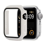 Stoßfeste Schutzhülle aus Polycarbonat und gehärtetem Glas mit Kartonverpackung für Apple Watch 44 mm (Orange), Apple Watch Series 6/5/4/Watch SE 40 mm, Apple Watch Series 3/2/1 38 mm