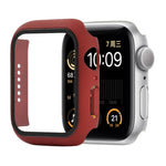 Stoßfeste Schutzhülle aus Polycarbonat und gehärtetem Glas mit Kartonverpackung für Apple Watch 44 mm (Orange), Apple Watch Series 6/5/4/Watch SE 40 mm, Apple Watch Series 3/2/1 38 mm