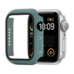 Stoßfeste Schutzhülle aus Polycarbonat und gehärtetem Glas mit Kartonverpackung für Apple Watch 44 mm (Orange), Apple Watch Series 6/5/4/Watch SE 40 mm, Apple Watch Series 3/2/1 38 mm