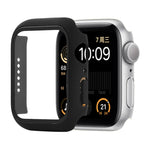Stoßfeste Schutzhülle aus Polycarbonat und gehärtetem Glas mit Kartonverpackung für Apple Watch 44 mm (Orange), Apple Watch Series 6/5/4/Watch SE 40 mm, Apple Watch Series 3/2/1 38 mm