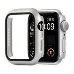 Stoßfeste Schutzhülle aus Polycarbonat und gehärtetem Glas mit Kartonverpackung für Apple Watch 44 mm (Orange), Apple Watch Series 6/5/4/Watch SE 40 mm, Apple Watch Series 3/2/1 38 mm